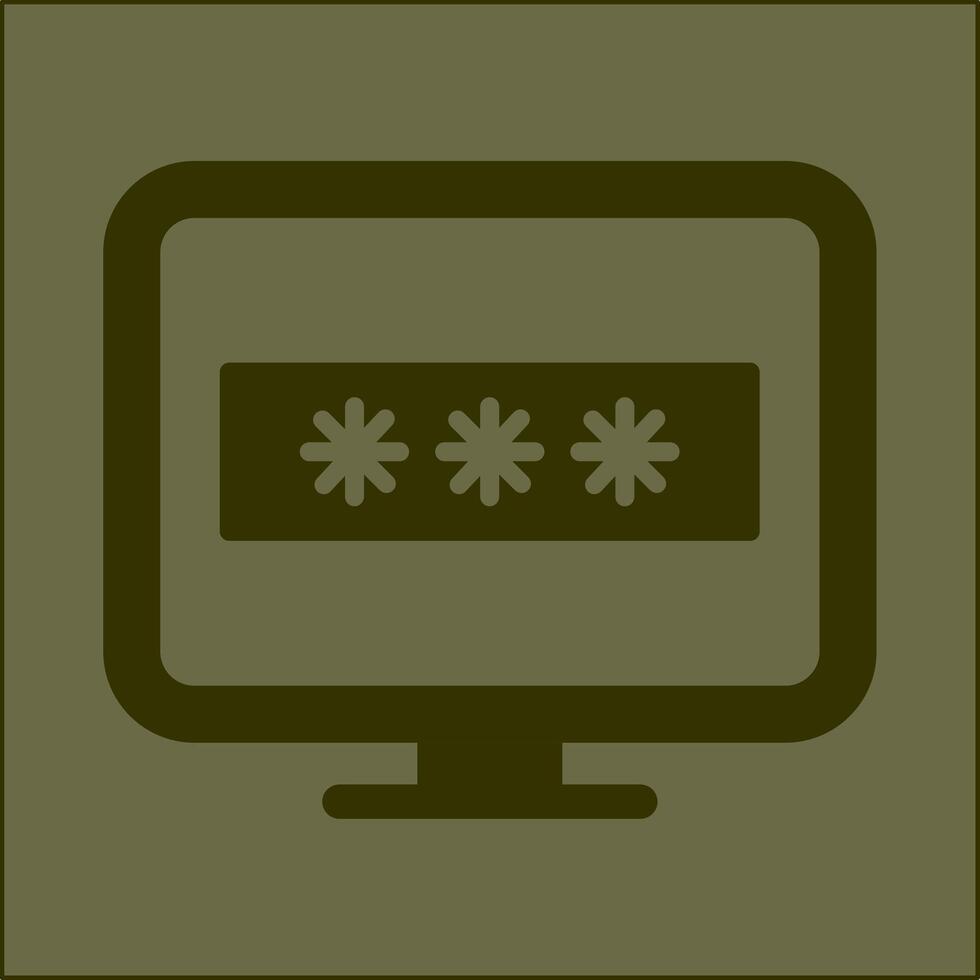 System Password Vector Icon