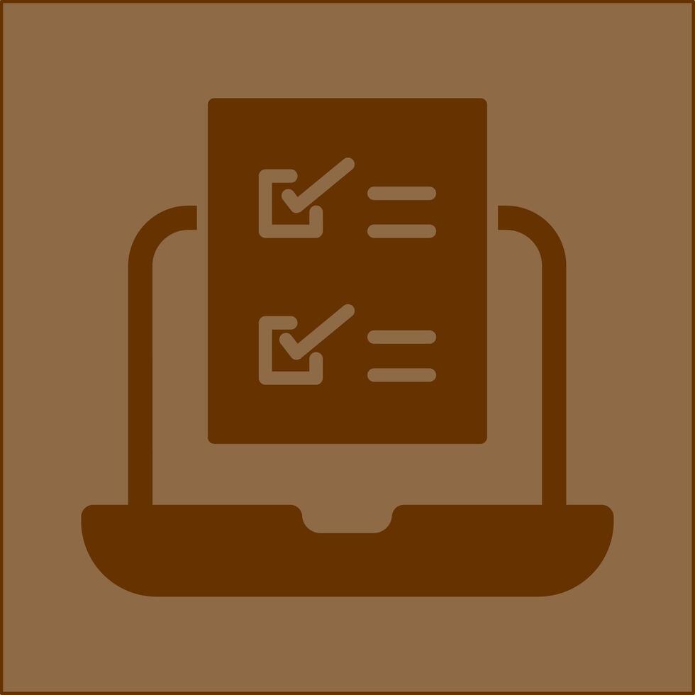 Online Test Vector Icon