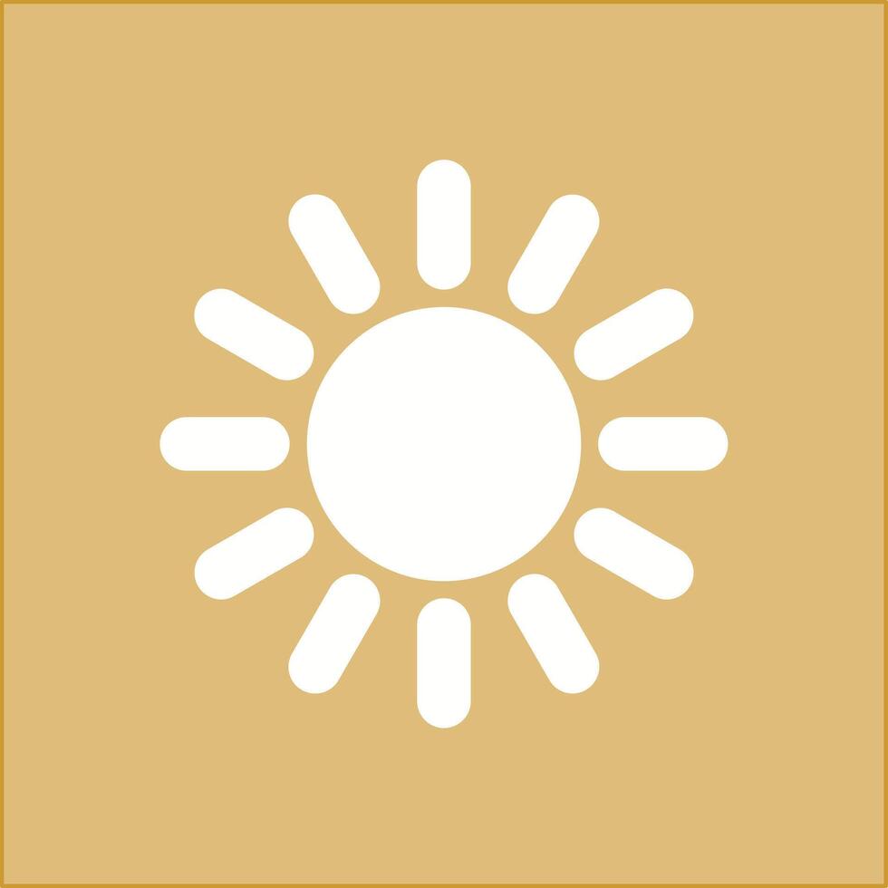 Sun Vector Icon