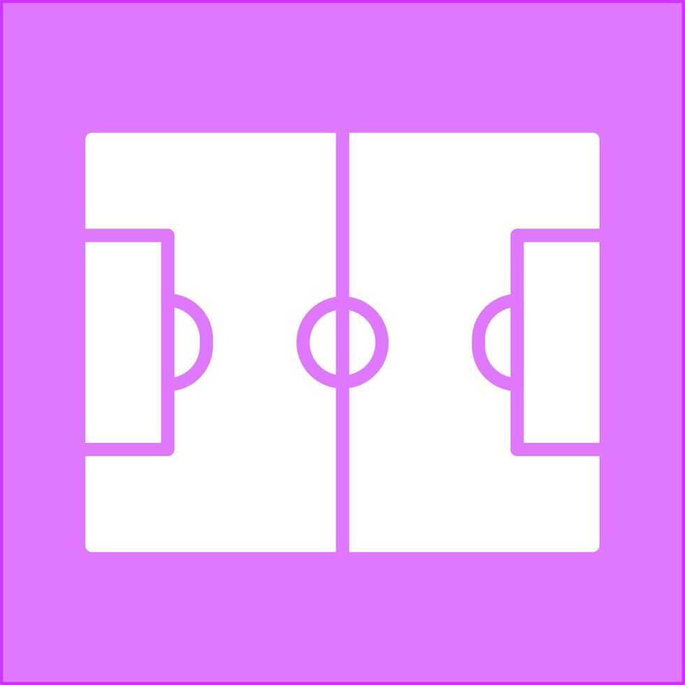 icono de vector de campo de fútbol