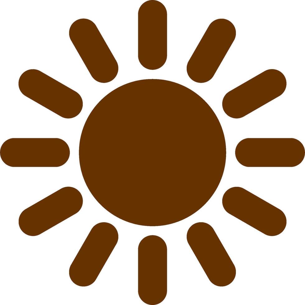 Sun Vector Icon