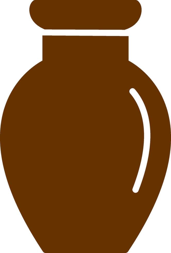 Vase Exhibit Vector Icon