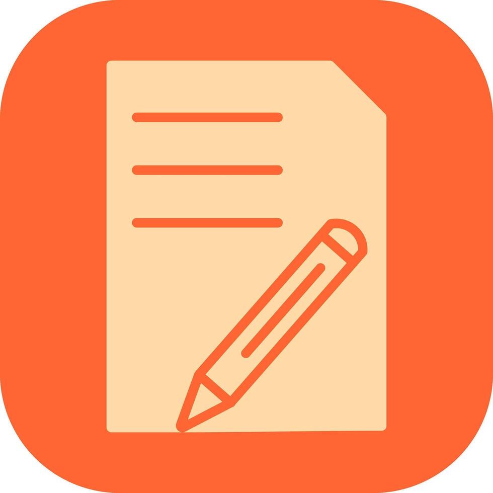 Document Edit Vector Icon