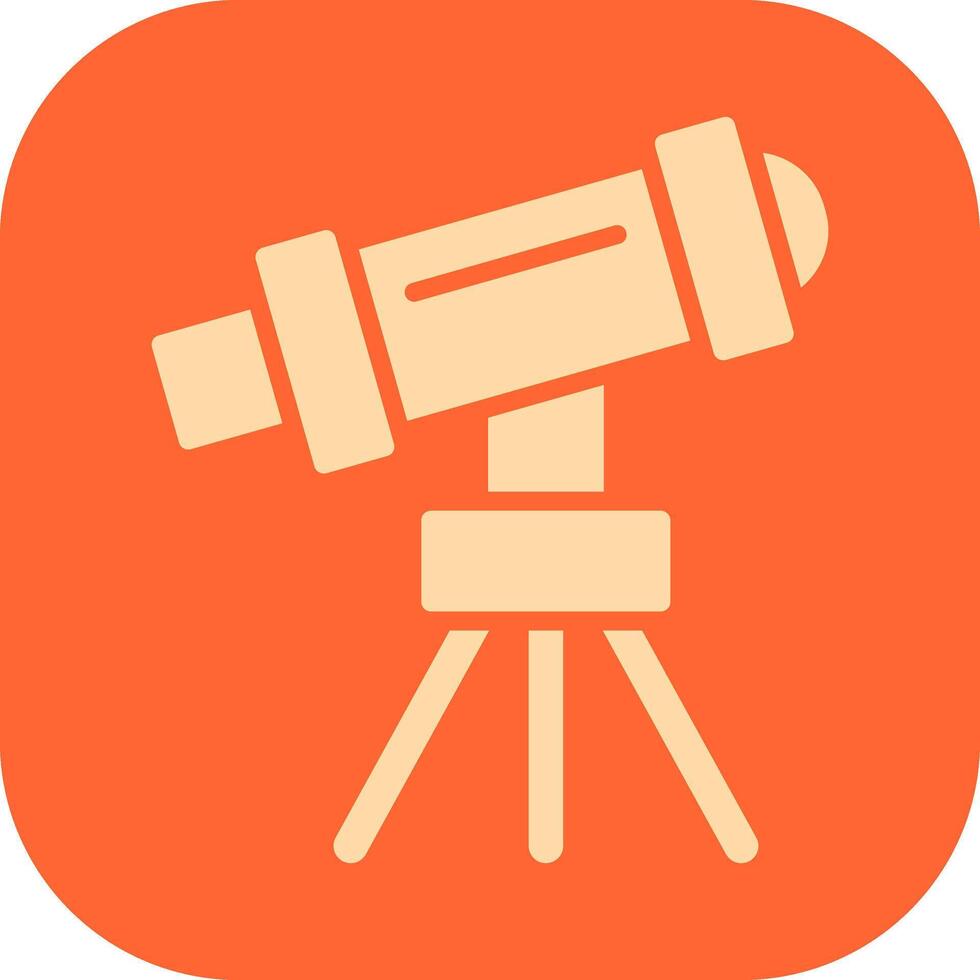 Telescope on Stand Vector Icon