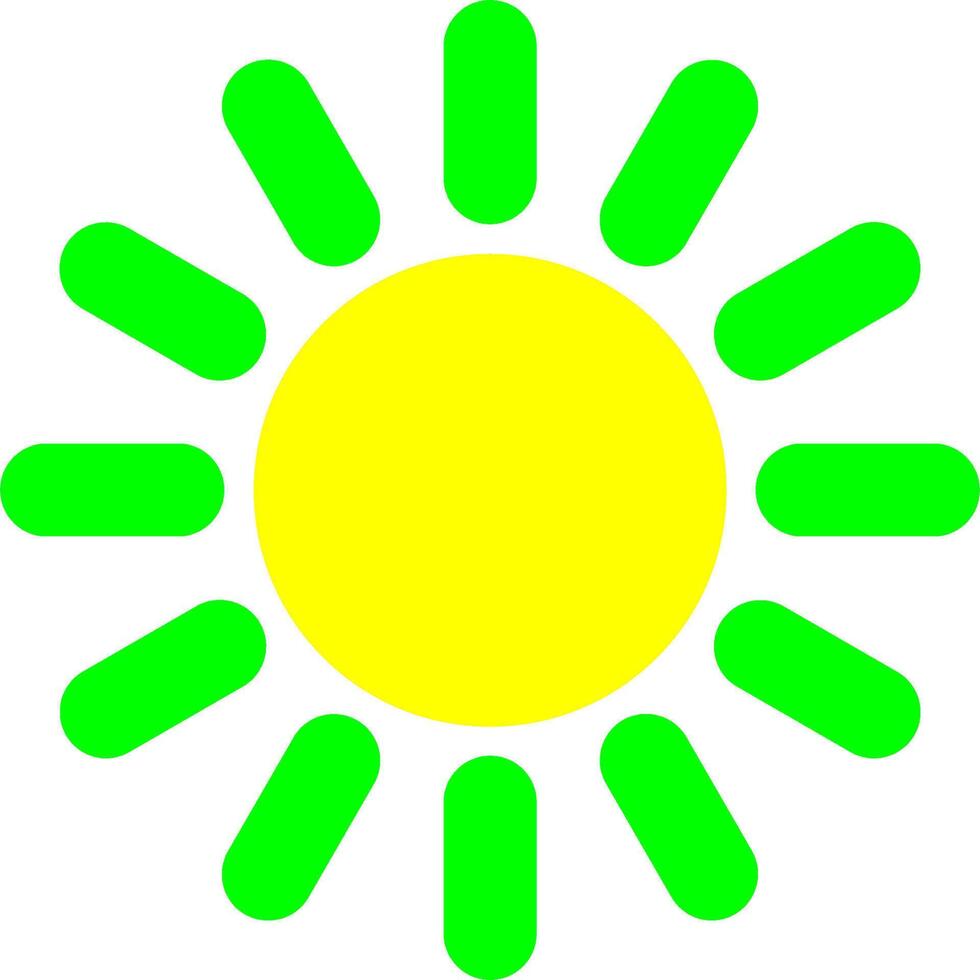 icono de vector de sol