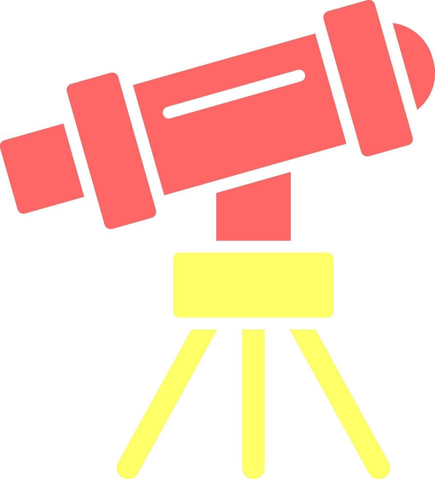 Telescope on Stand Vector Icon