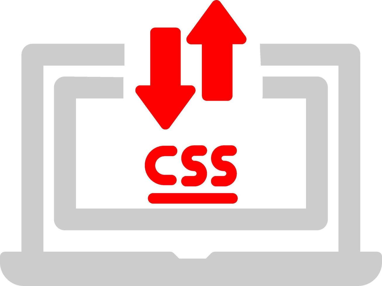 CSS Laptop Vector Icon