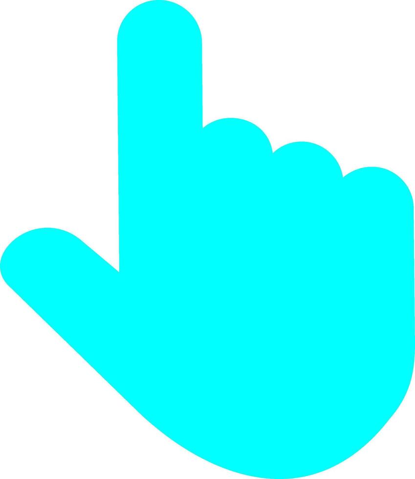 Raised Finger Vector Icon