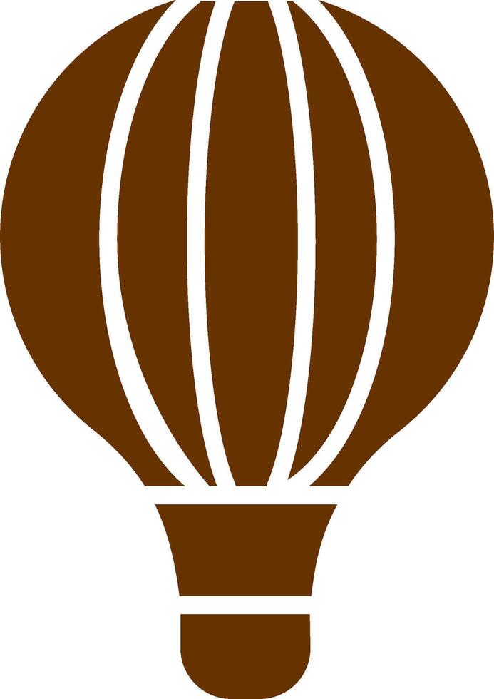 icono de vector de globo de aire caliente