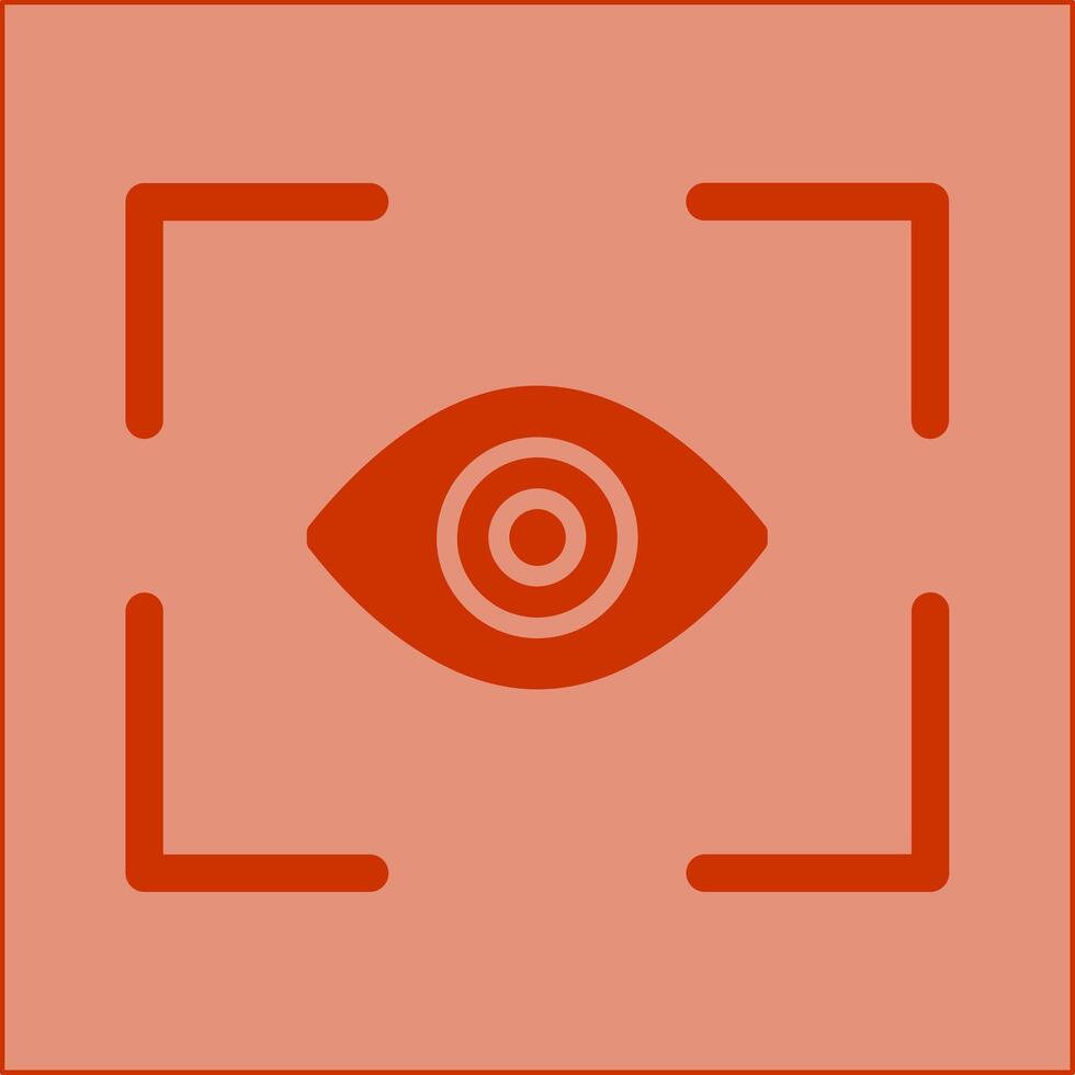 icono de vector de exploración ocular