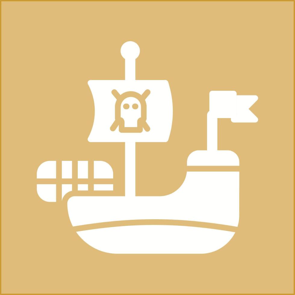 Pirate Ship Vector Icon