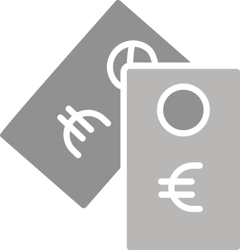 icono de vector de etiqueta euro