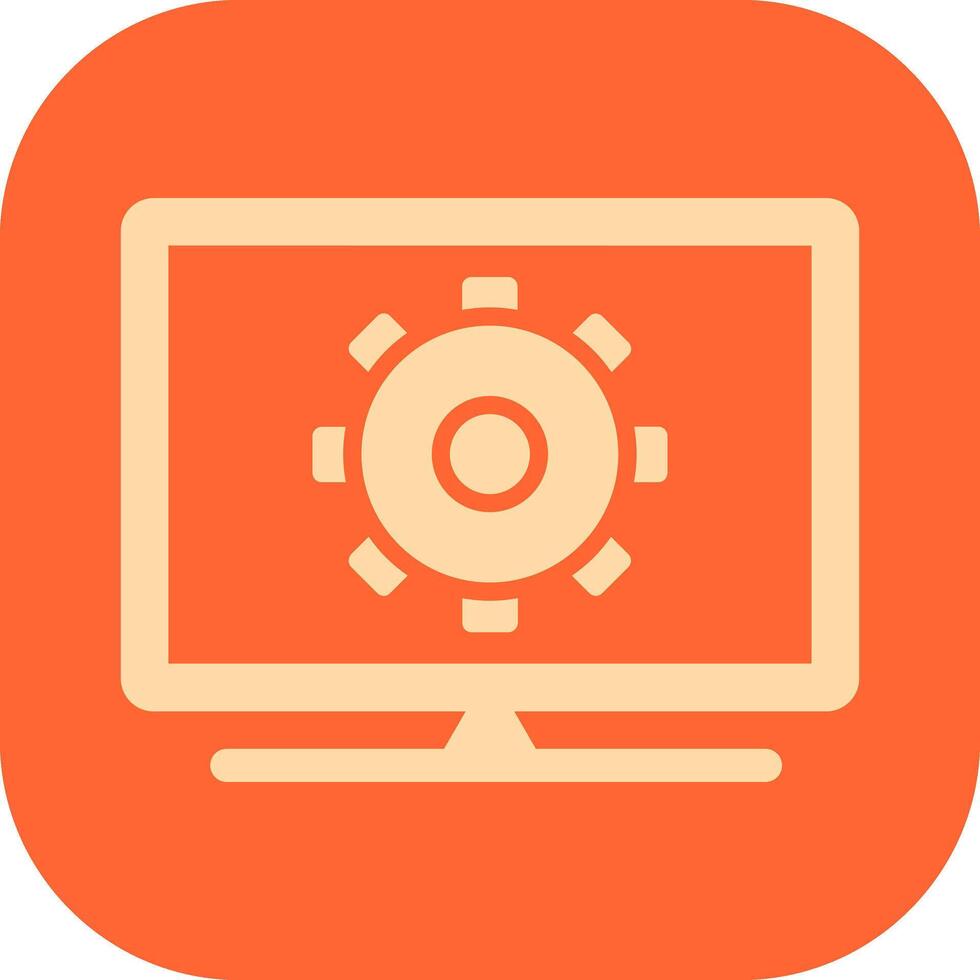 Computer Settings Vector Icon