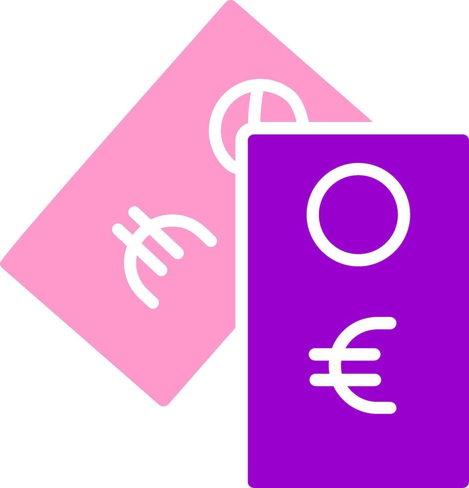 icono de vector de etiqueta euro