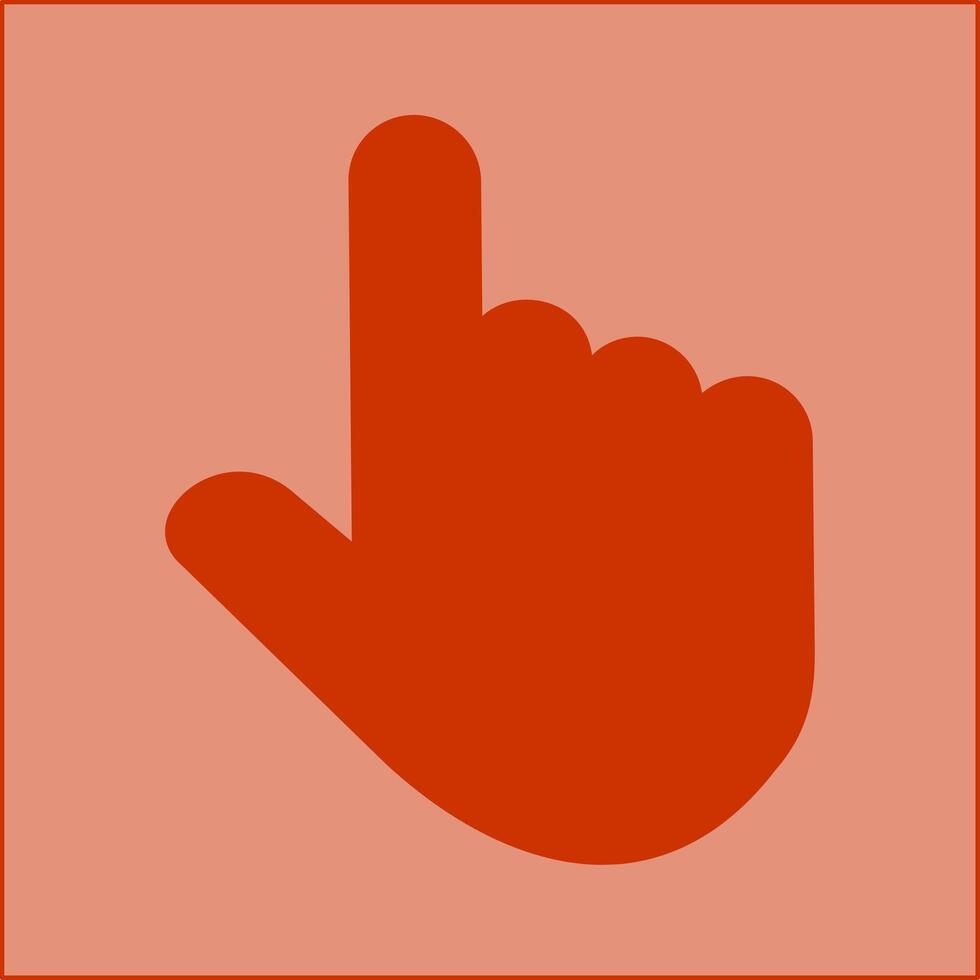 Raised Finger Vector Icon