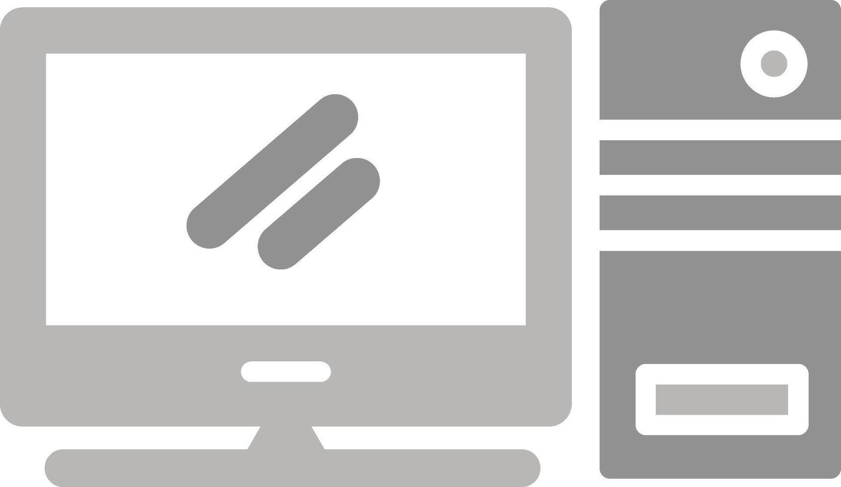 Computer Vector Icon