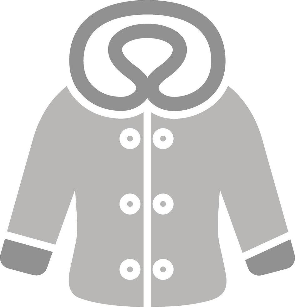 icono de vector de ropa de invierno