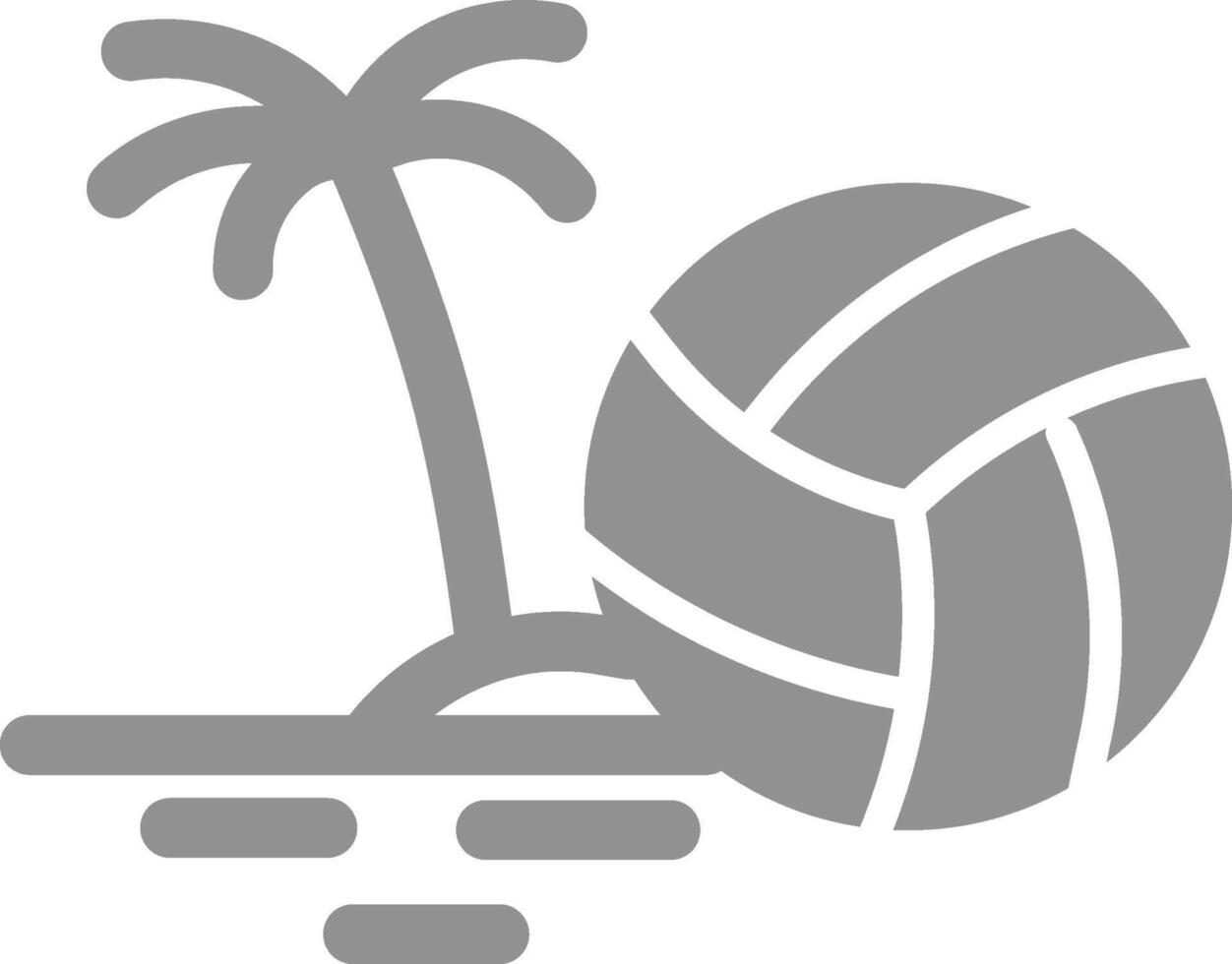 icono de vector de voleibol de playa