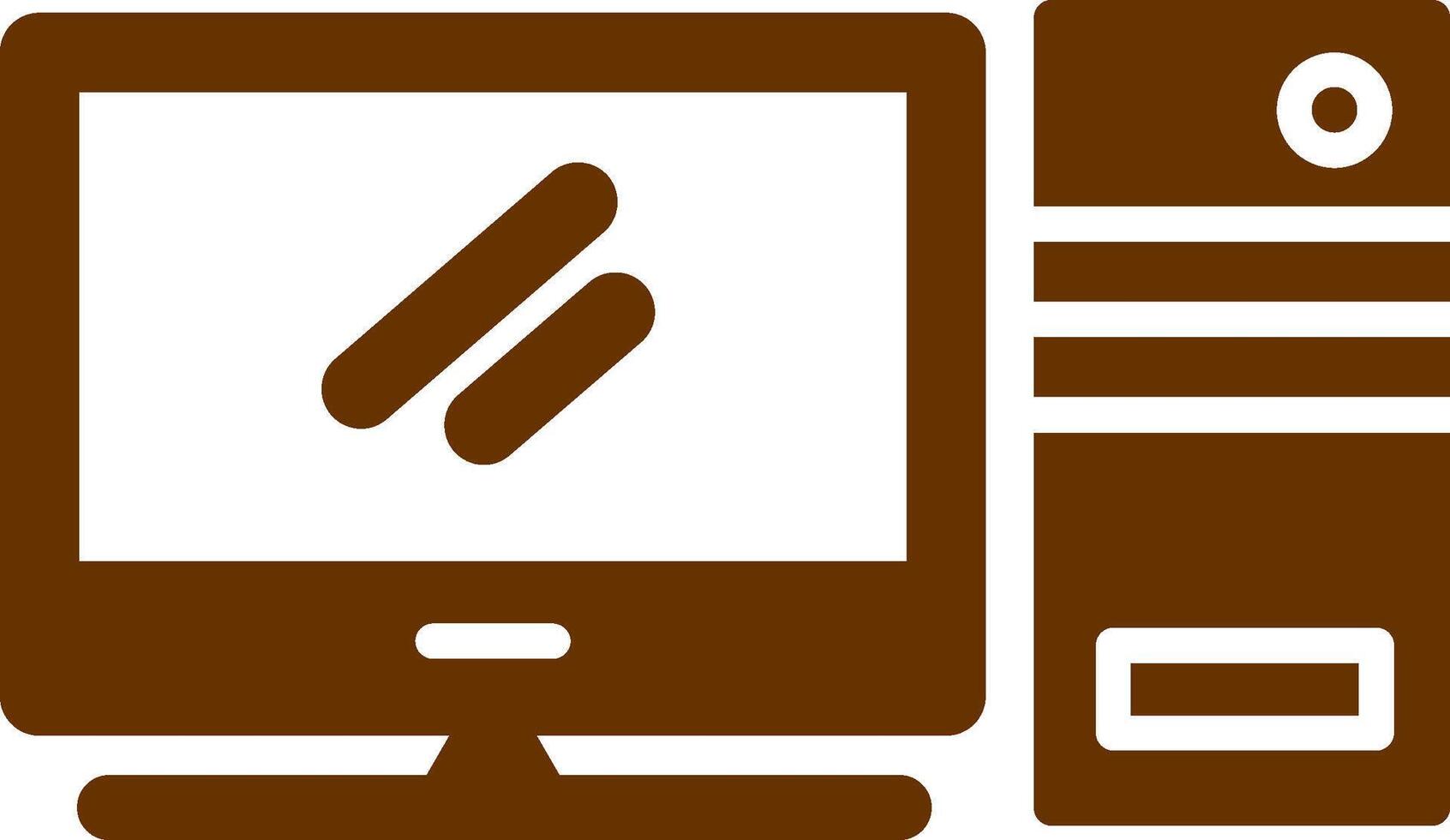 Computer Vector Icon