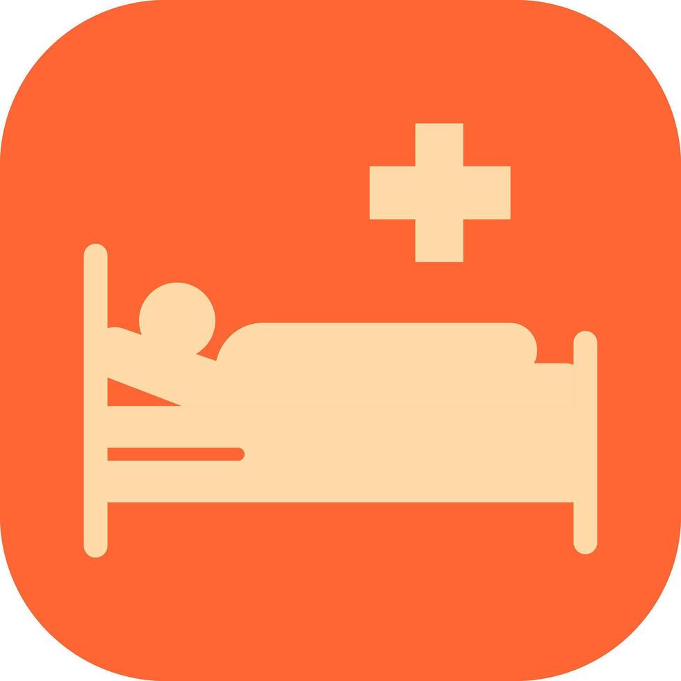 Patient Bed Vector Icon