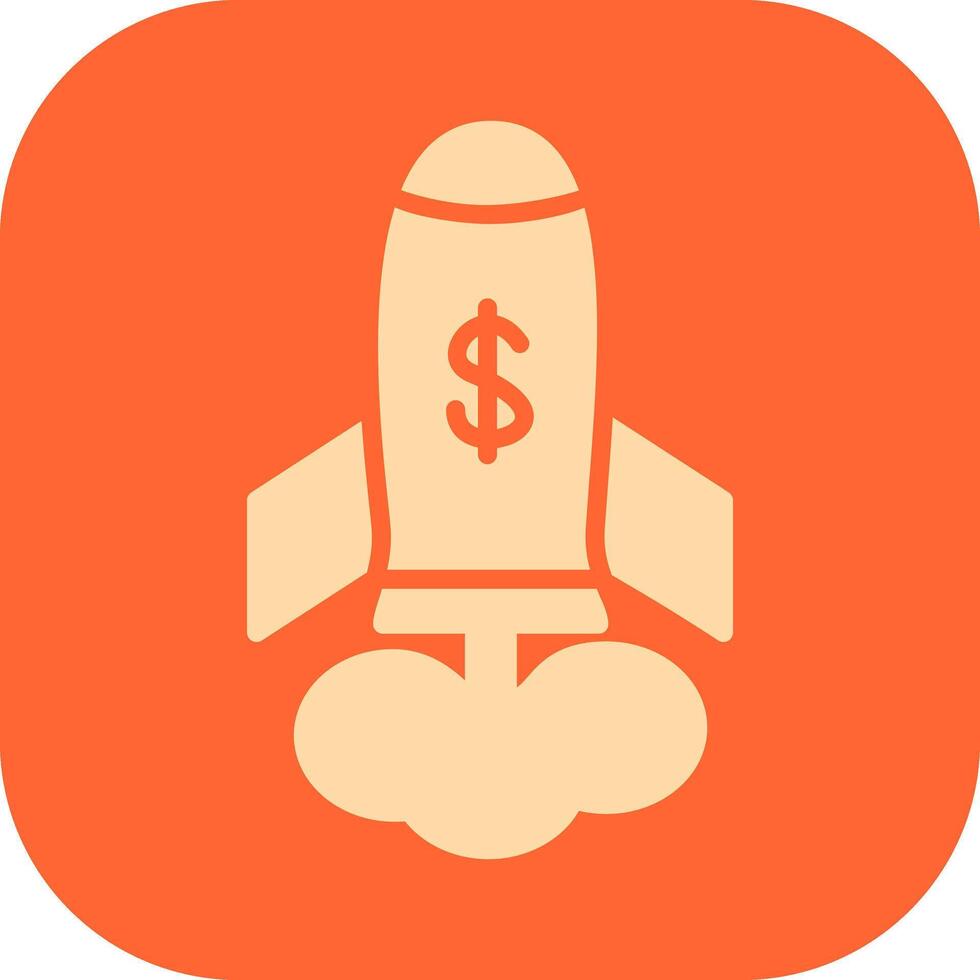 Marketing Rocket Vector Icon