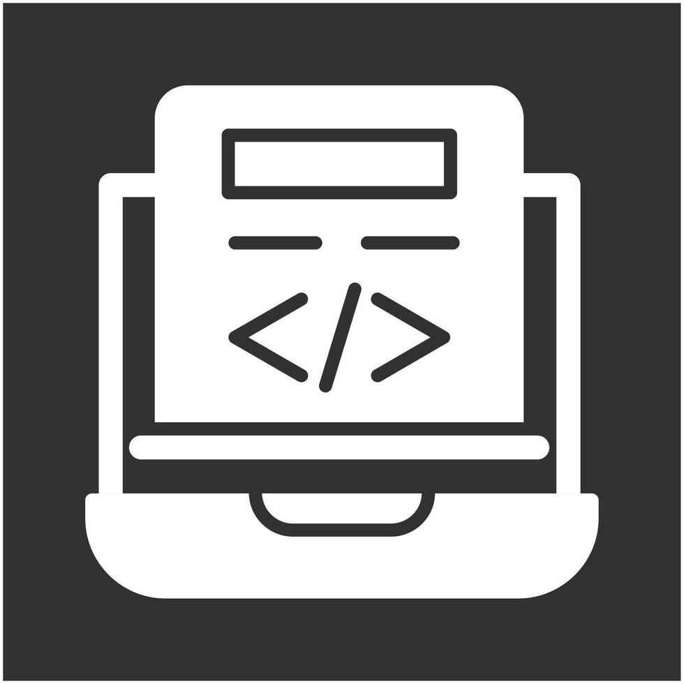 icono de vector de codificación