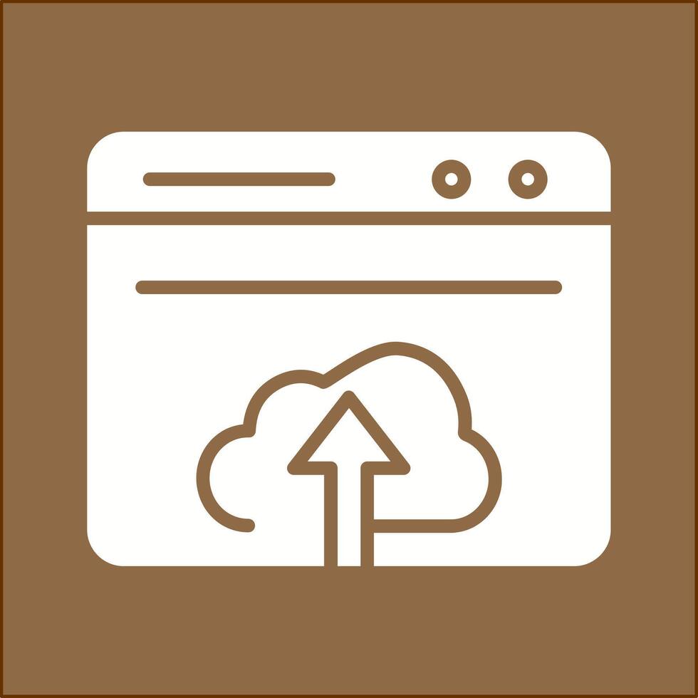 Upload Web Vector Icon