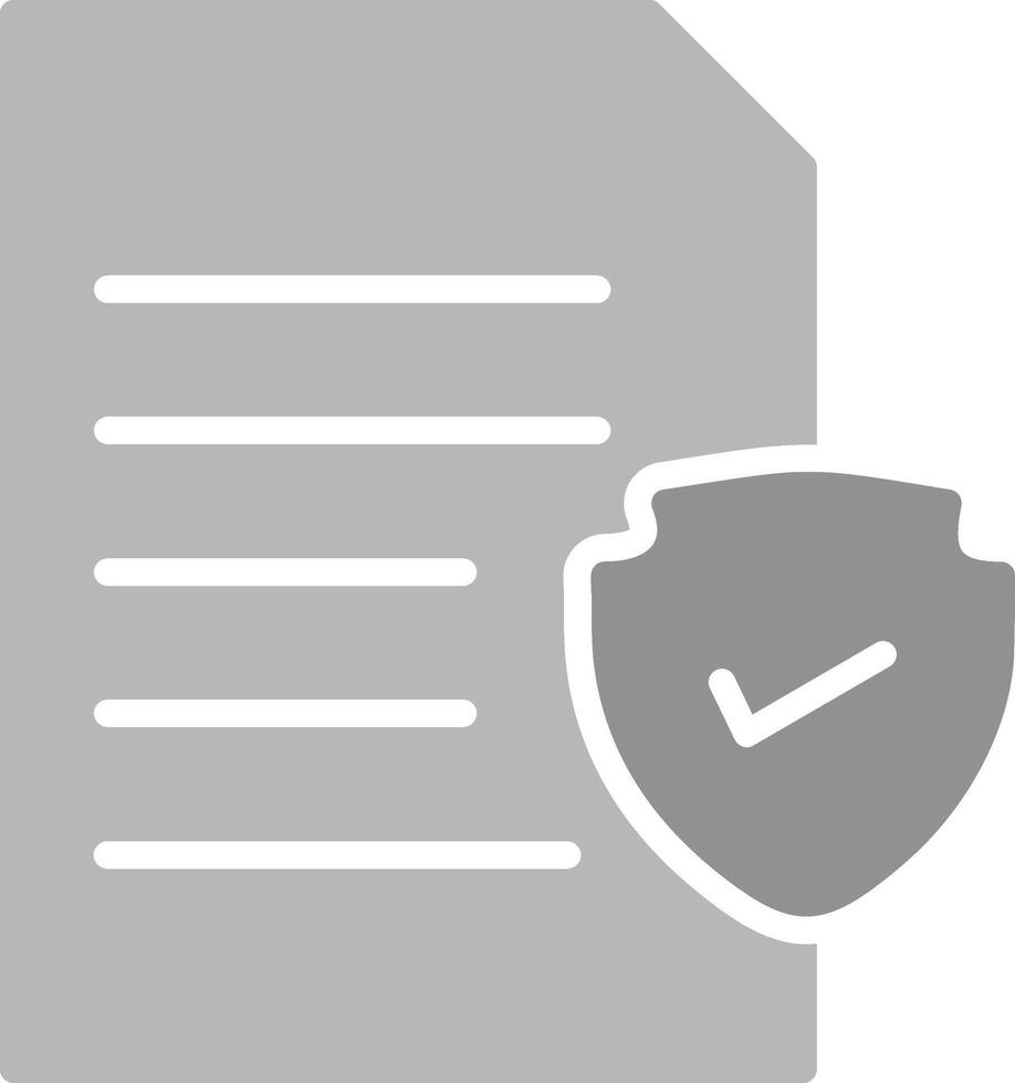 icono de vector de protección de archivos