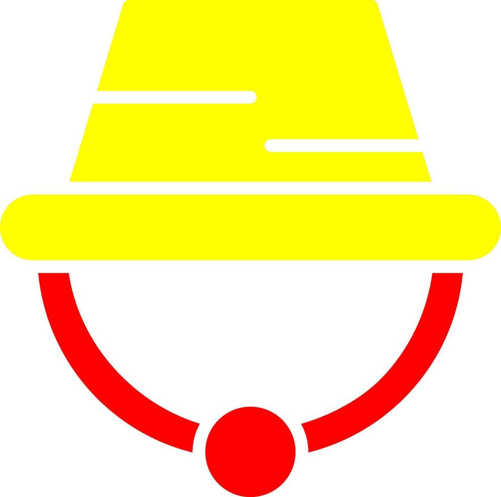 icono de vector de sombrero de camping