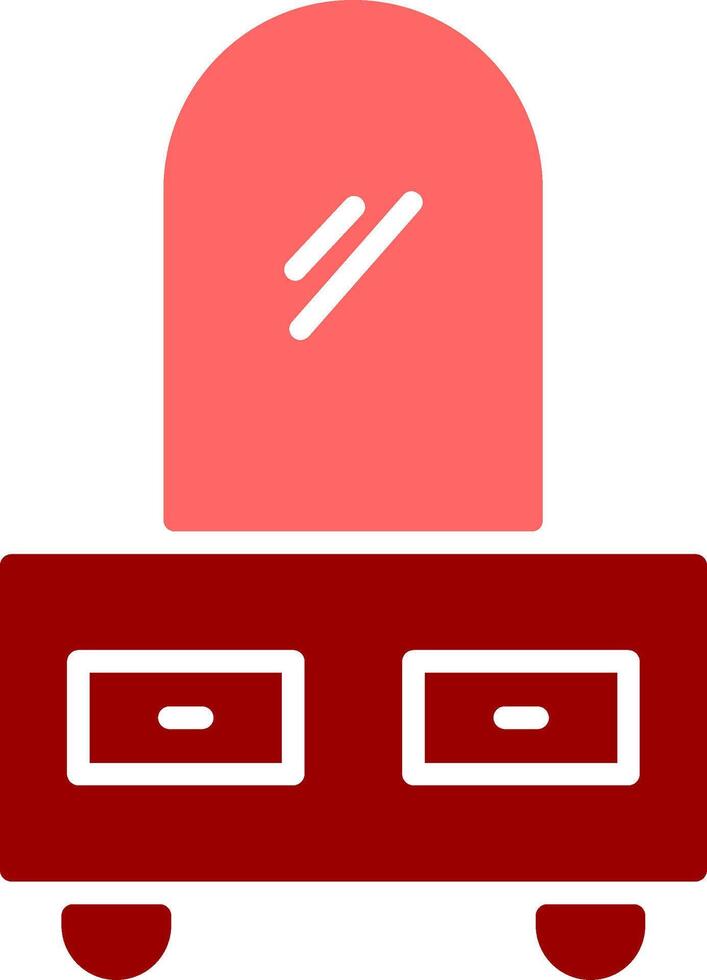 Dressing Table Vector Icon