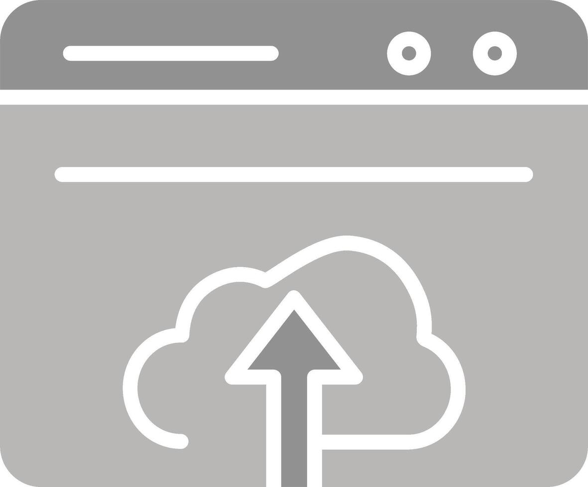 Upload Web Vector Icon