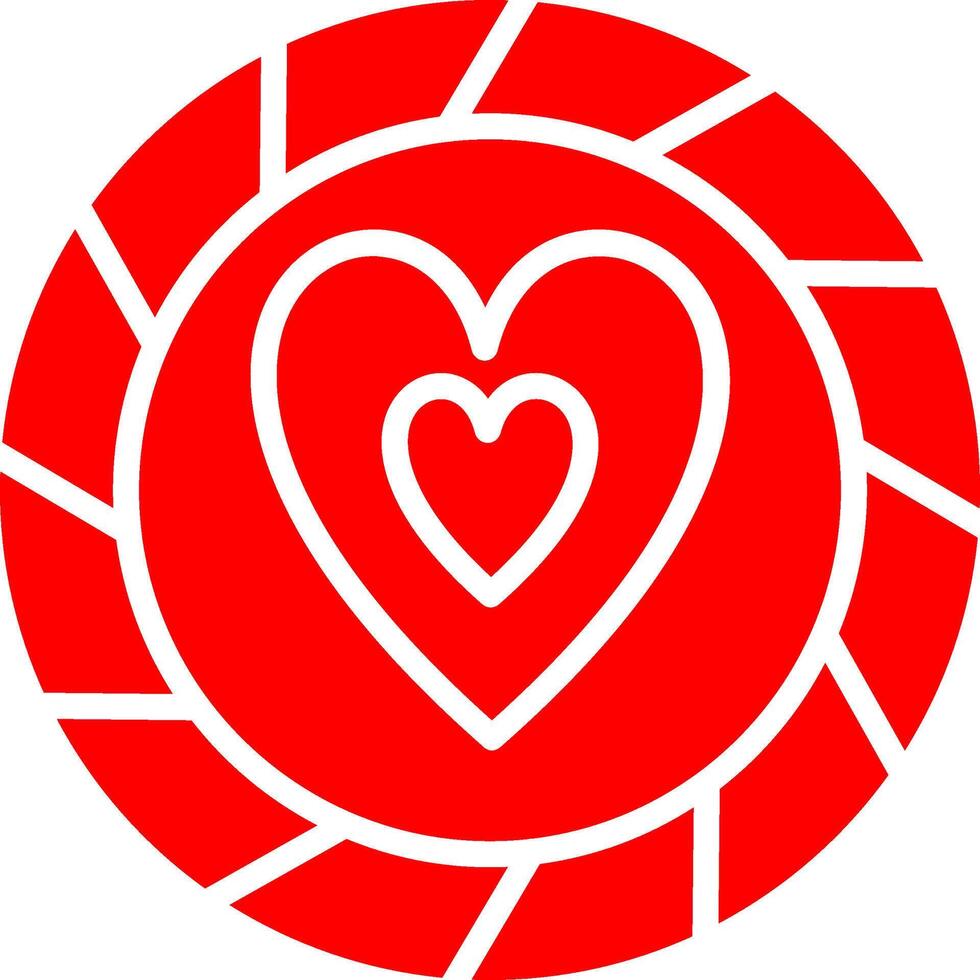 Heart Chip Vector Icon