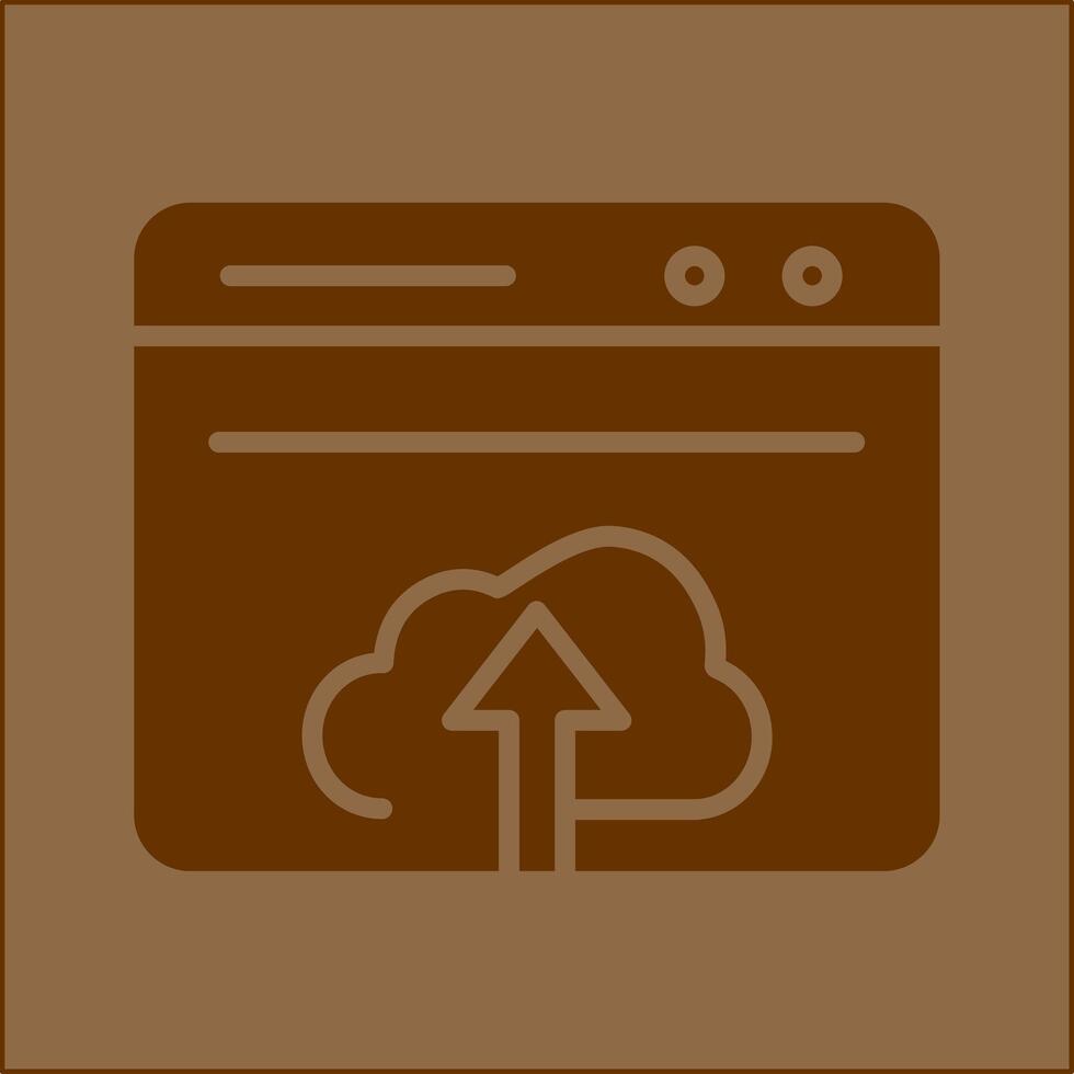 Upload Web Vector Icon