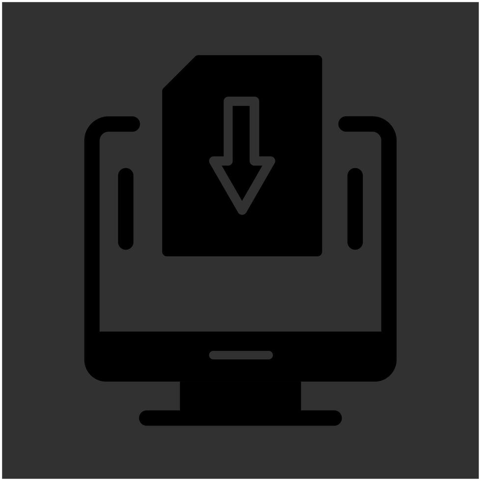 Down Vector Icon