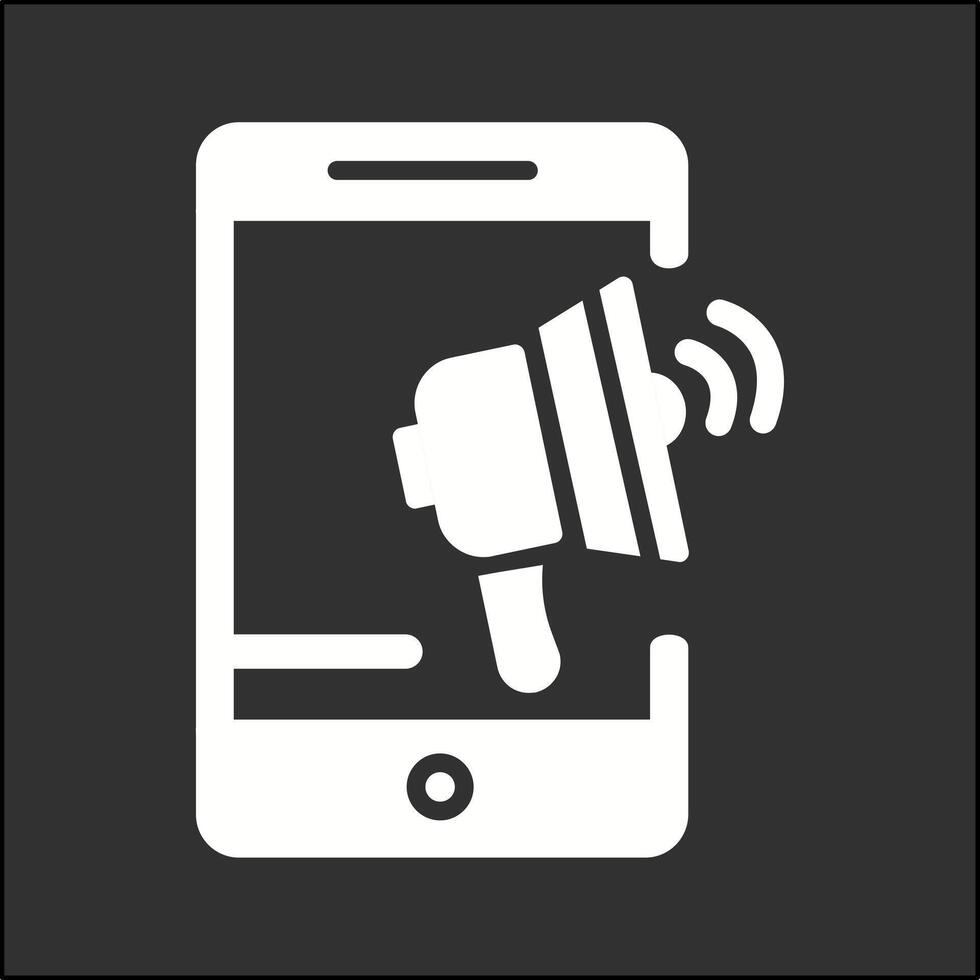 Mobile Advertising Vector Icon