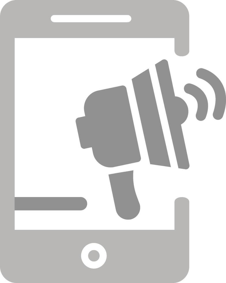 Mobile Advertising Vector Icon