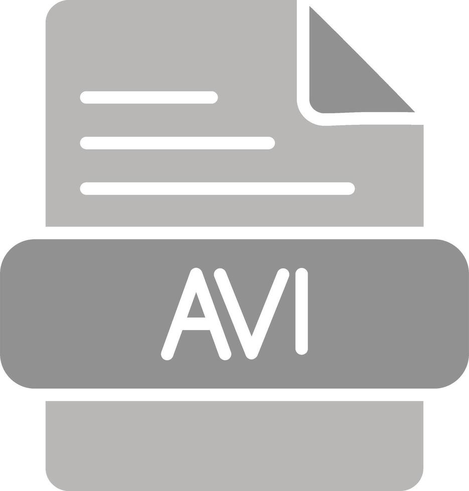 AVI Vector Icon