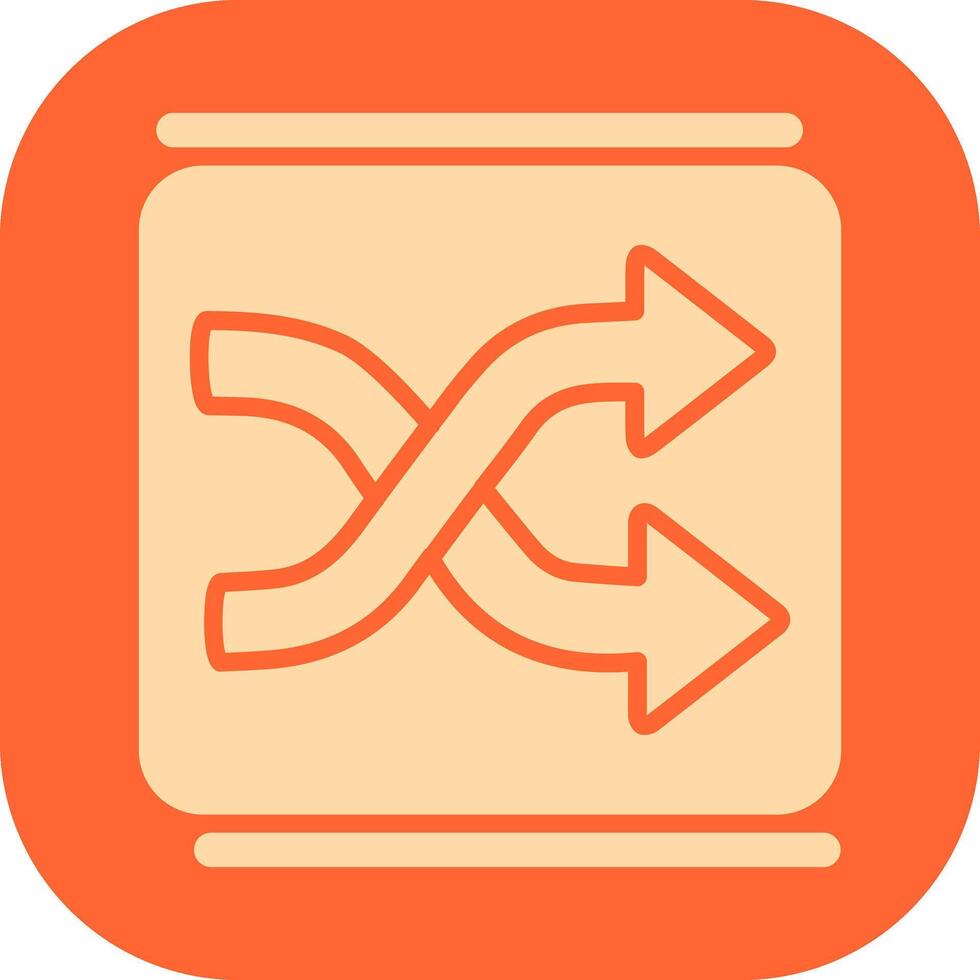 Shuffle Vector Icon