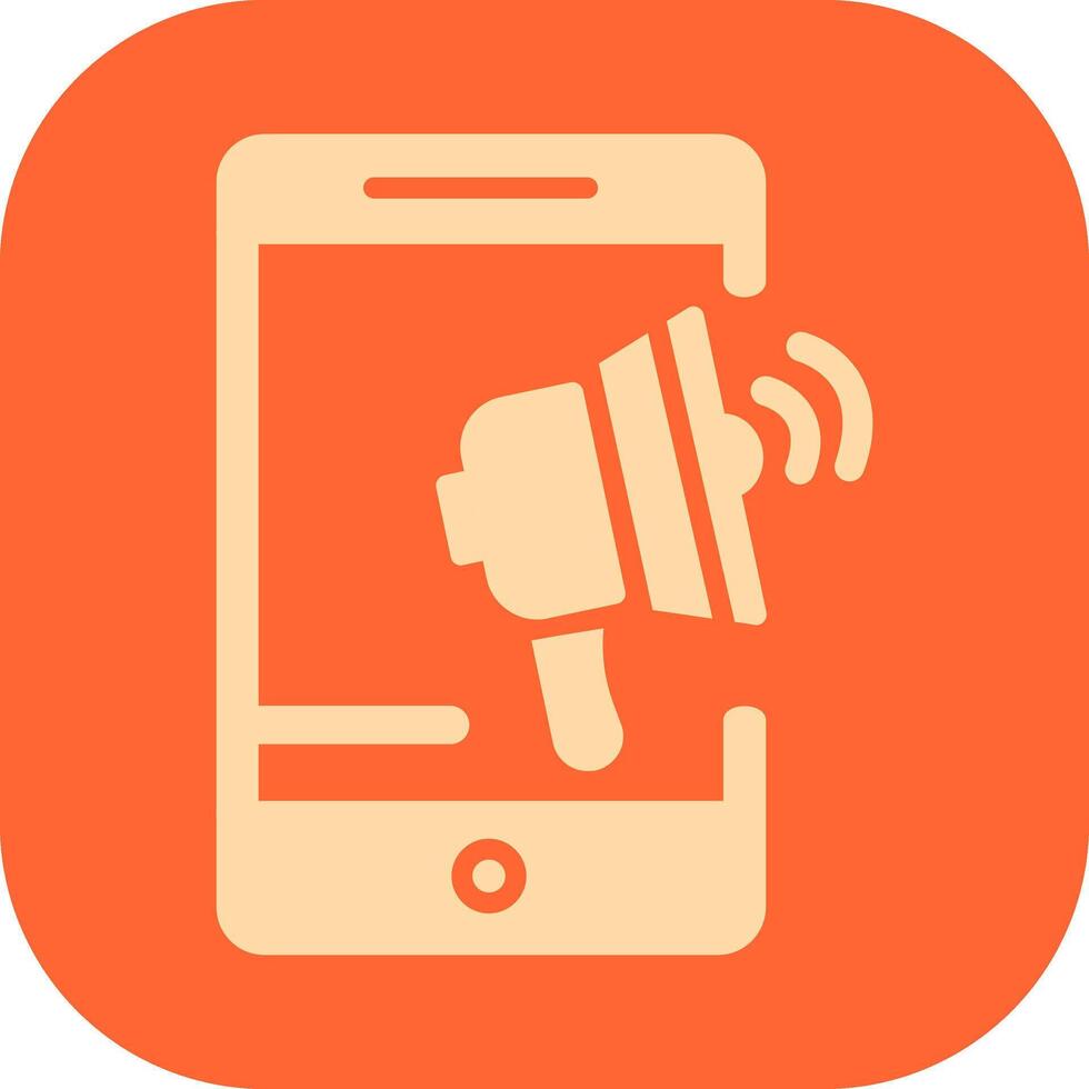 Mobile Advertising Vector Icon