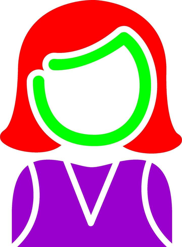 Elegant Lady Vector Icon