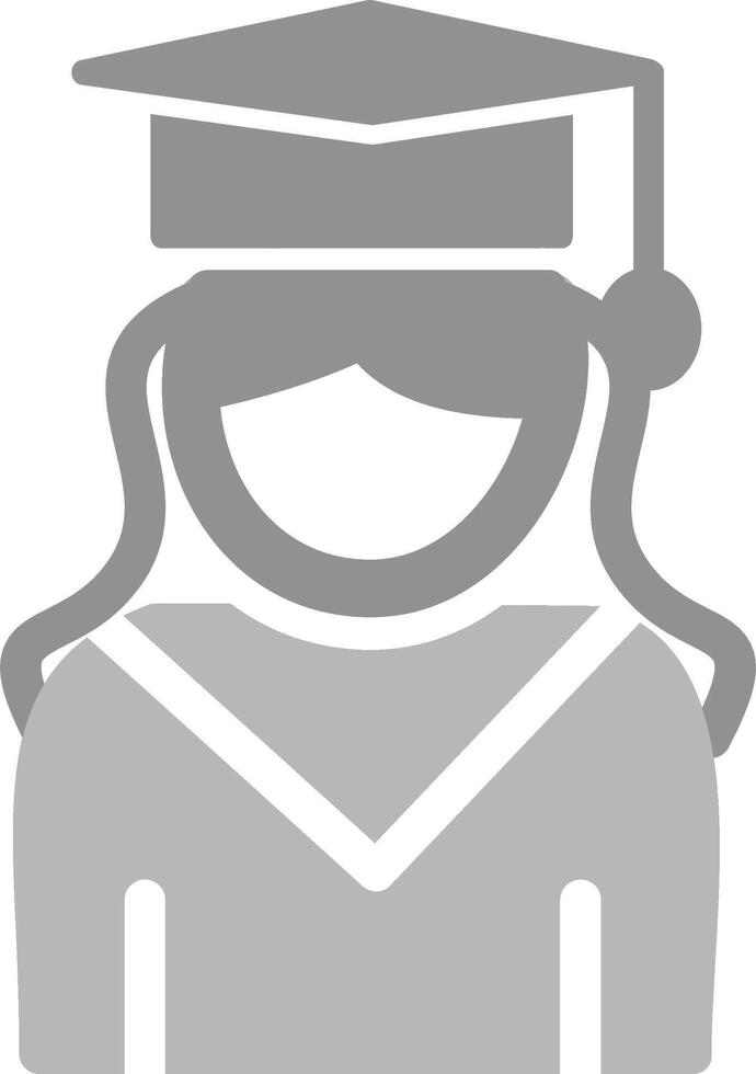 Female Graduate Vector Icon