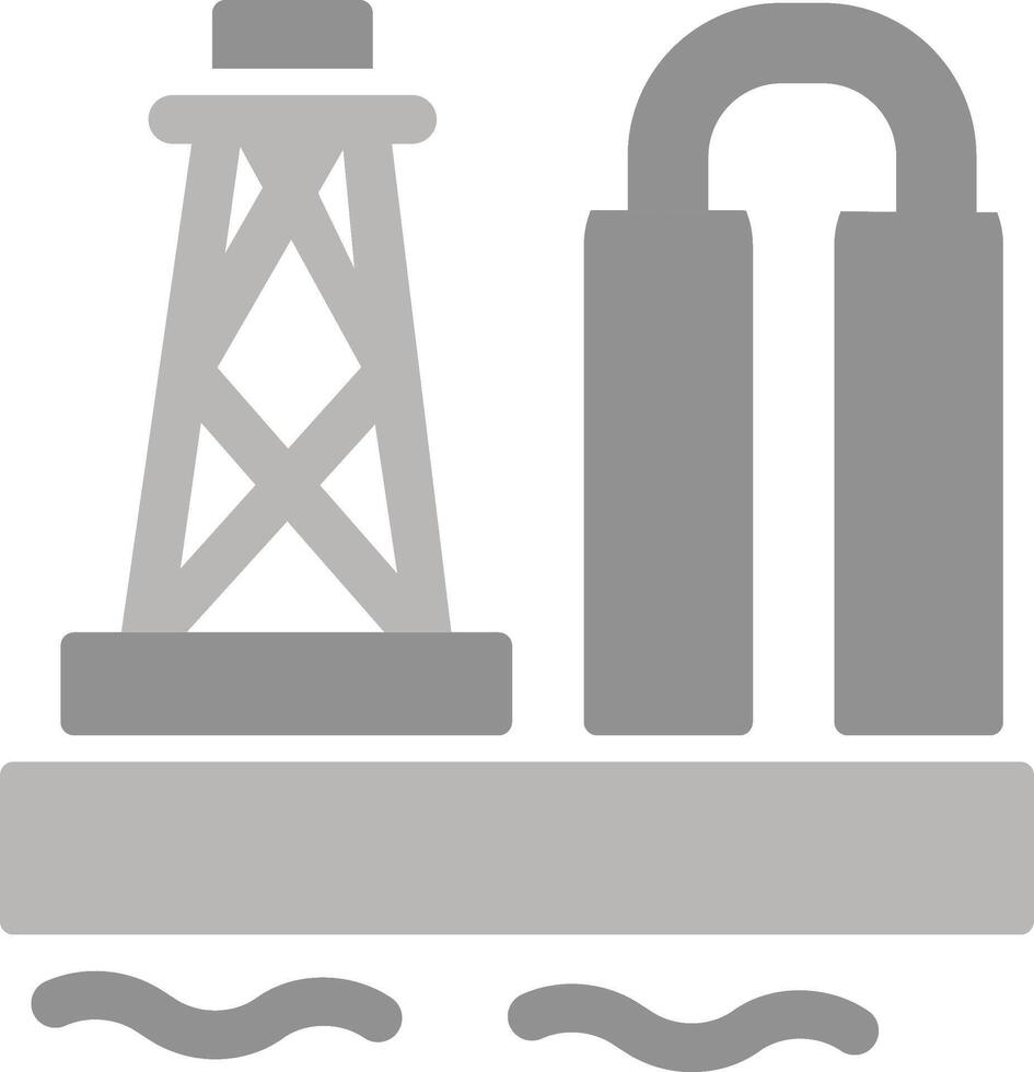 Oil Platform Vector Icon