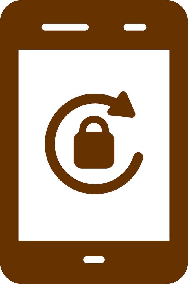 Portrait Orientation Lock Vector Icon