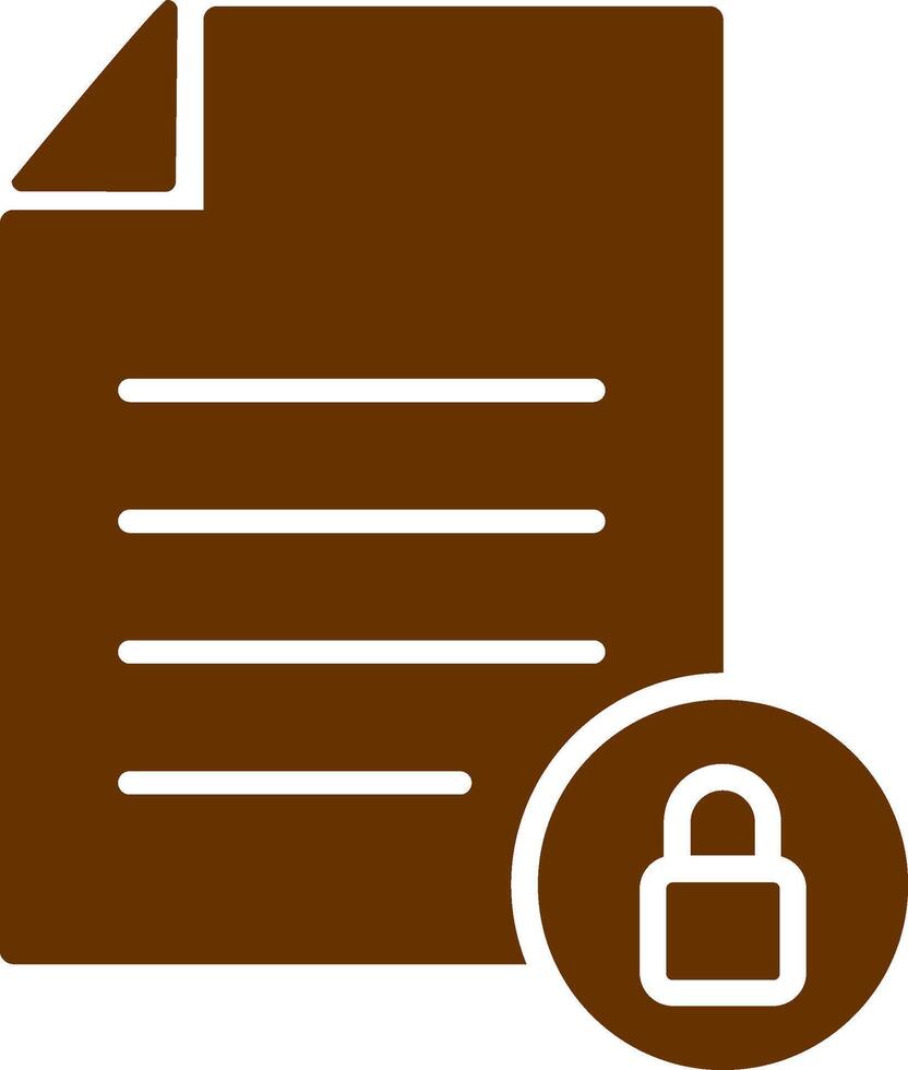 Private Document Vector Icon