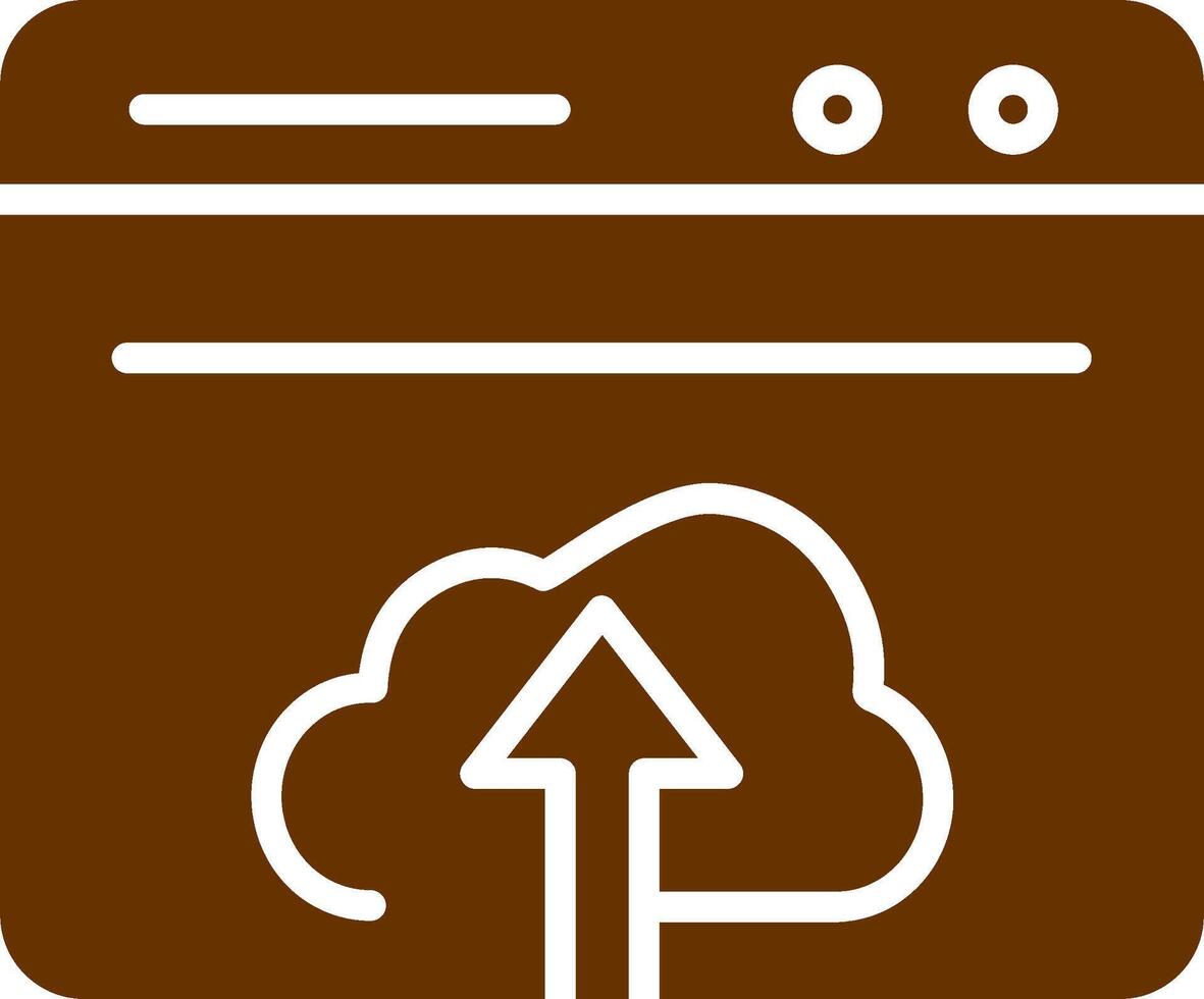 Upload Web Vector Icon