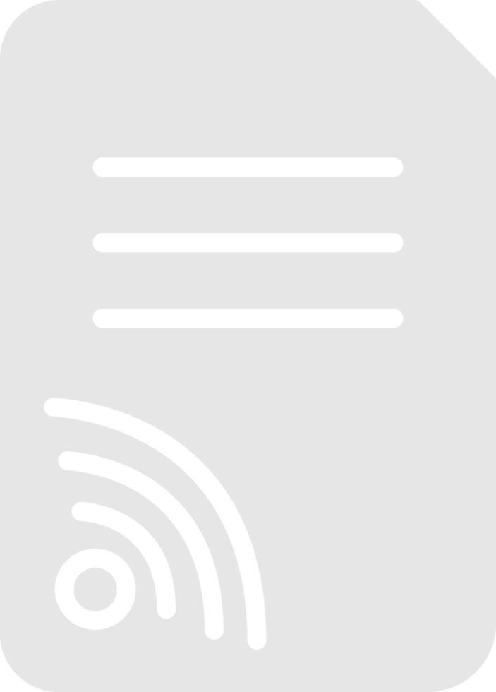 Wifi Documents Vector Icon