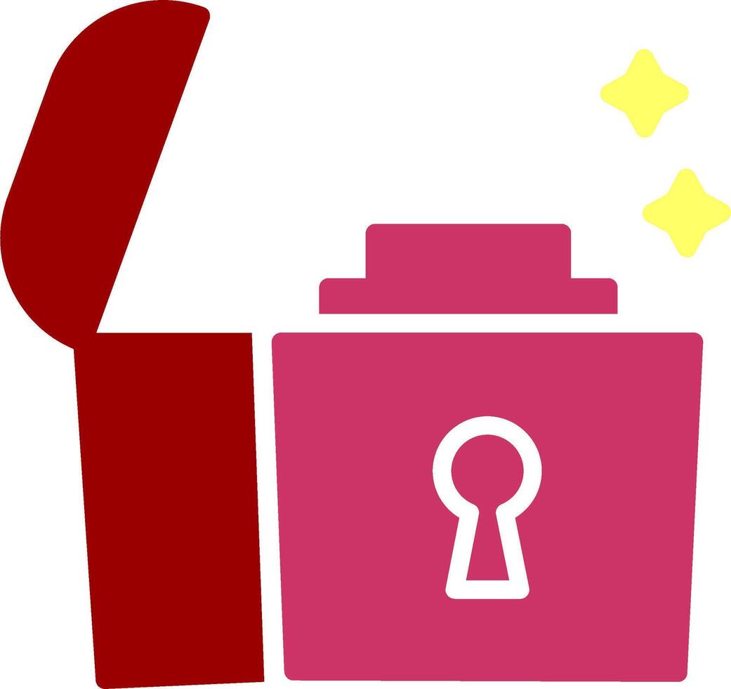 Open Treasure Box Vector Icon