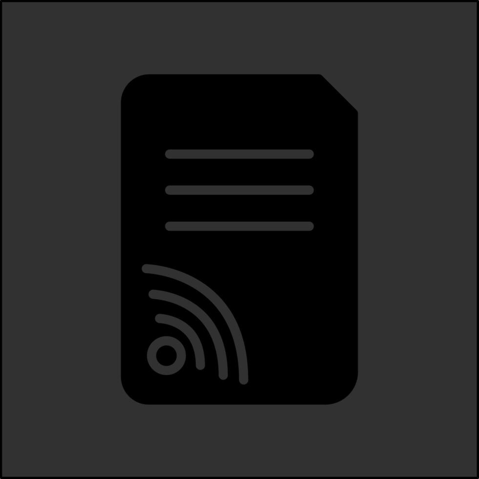 Wifi Documents Vector Icon