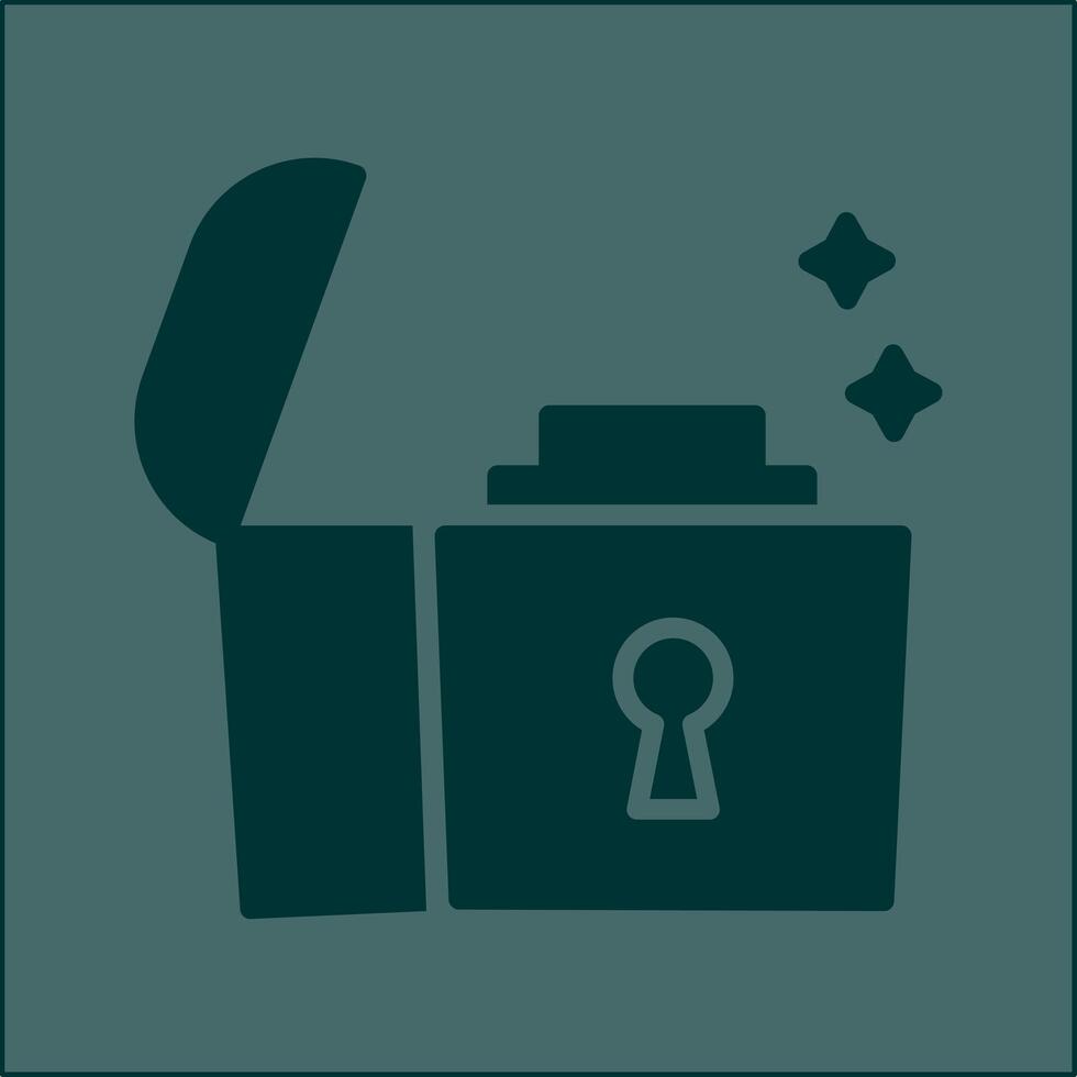 Open Treasure Box Vector Icon