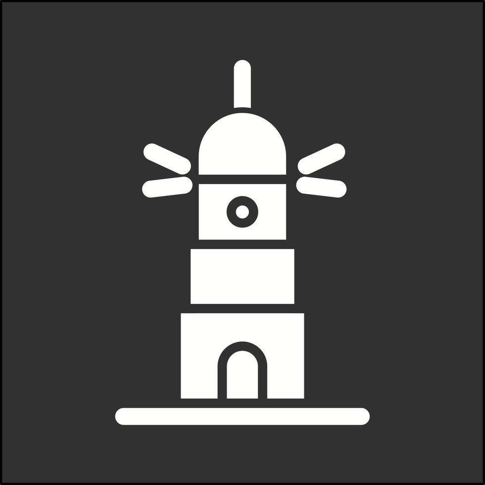 icono de vector de faro